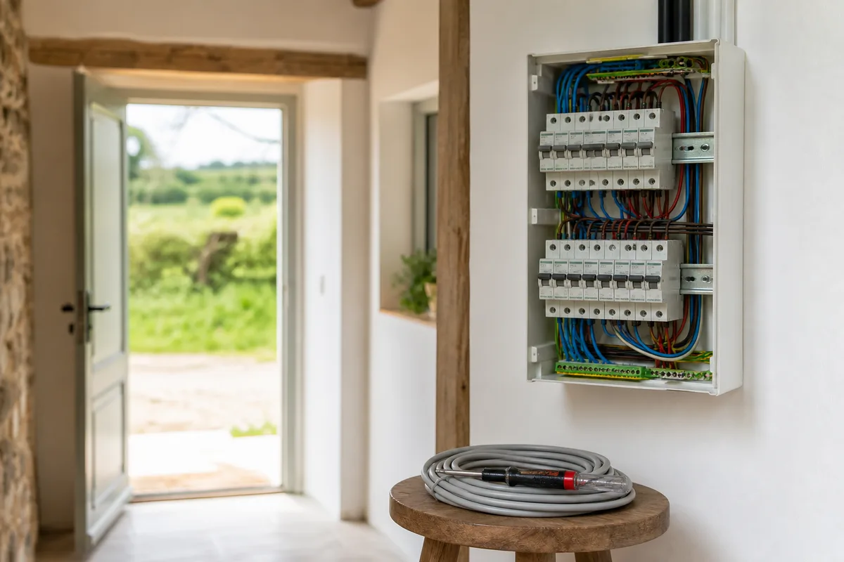 Installation électrique d'une maison neuve : norme NF C 15-100, étapes et prix constatés